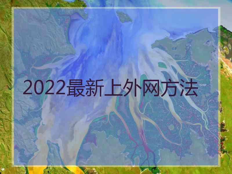 2022最新上外网方法