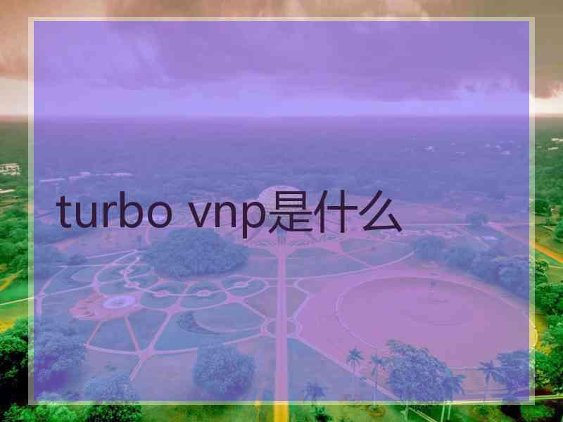 turbo vnp是什么