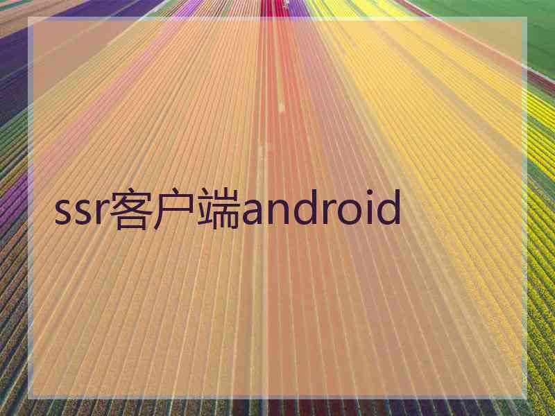 ssr客户端android