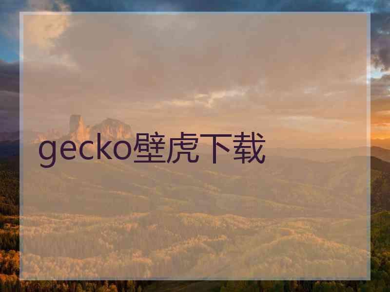 gecko壁虎下载