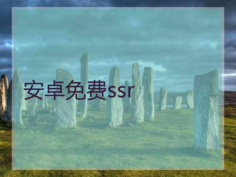 安卓免费ssr