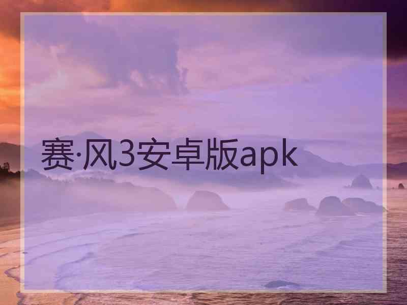 赛·风3安卓版apk