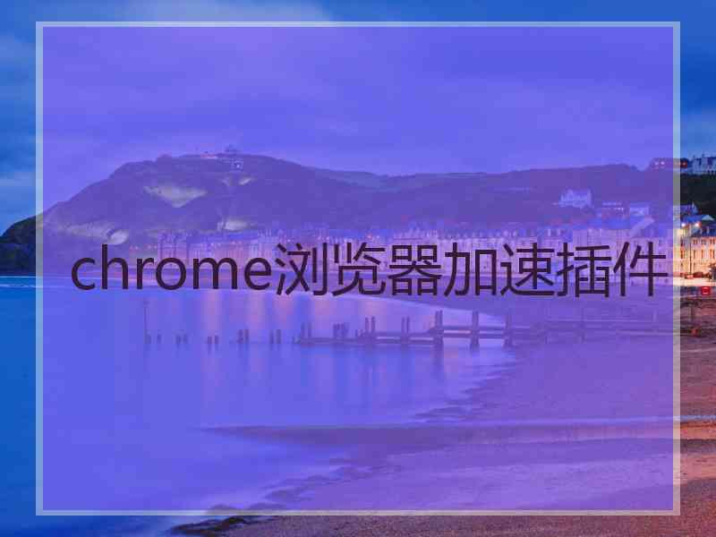 chrome浏览器加速插件