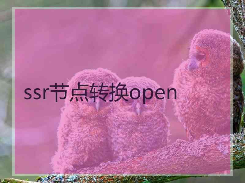 ssr节点转换open