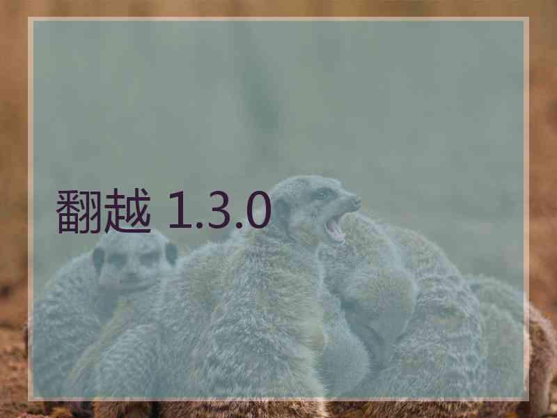 翻越 1.3.0