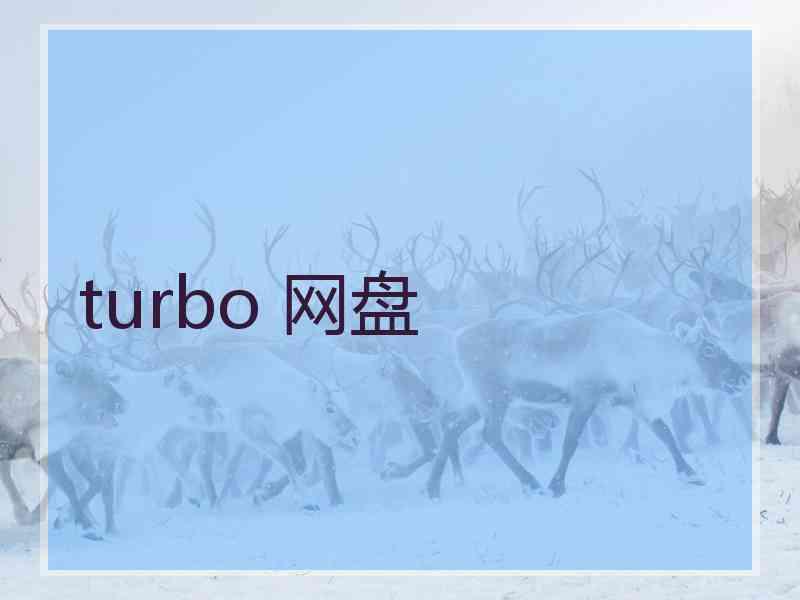 turbo 网盘