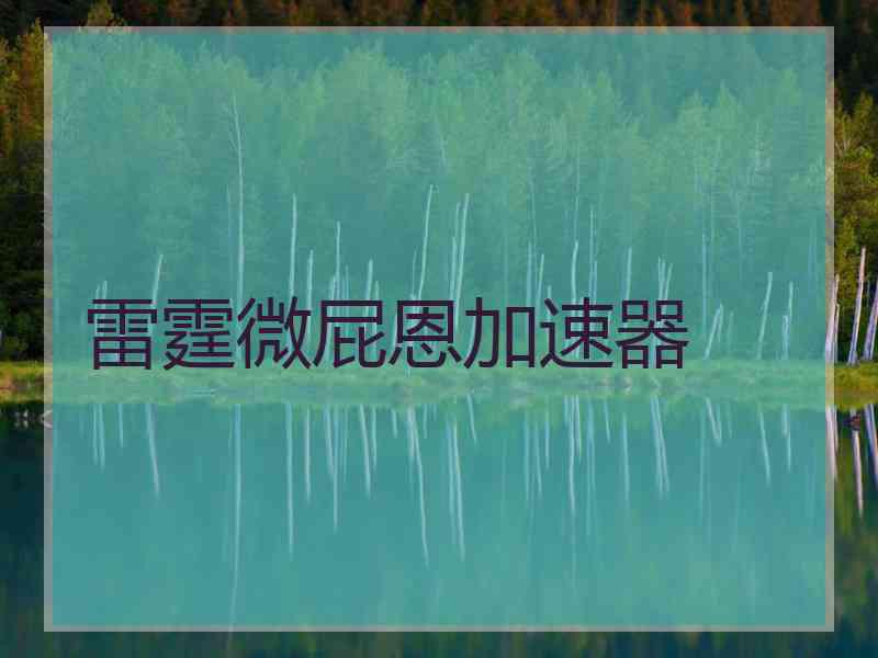 雷霆微屁恩加速器