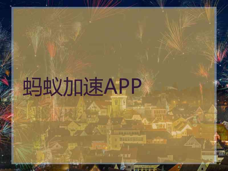 蚂蚁加速APP