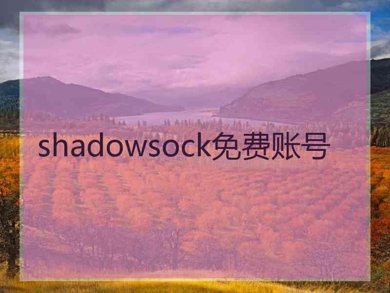 shadowsock免费账号