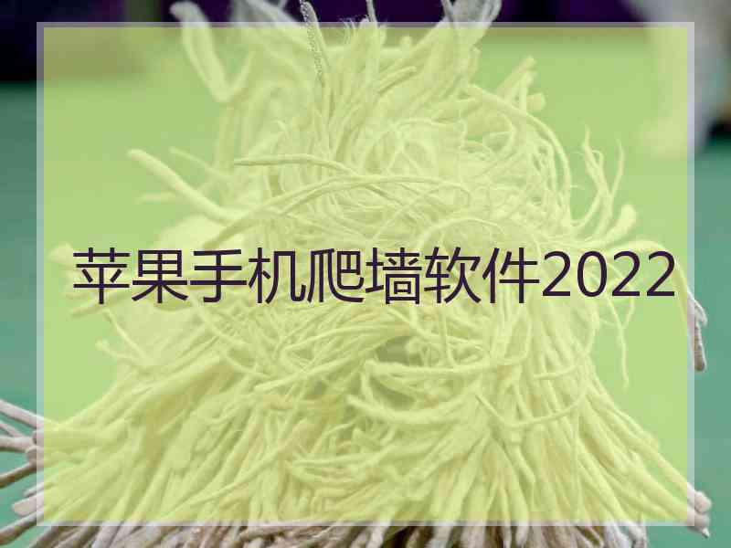 苹果手机爬墙软件2022