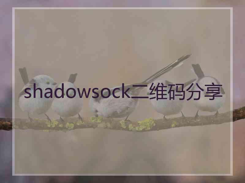 shadowsock二维码分享