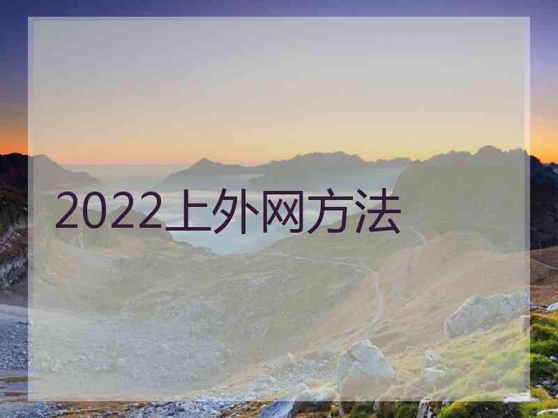 2022上外网方法