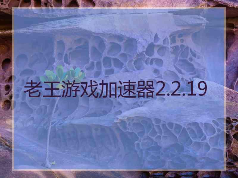 老王游戏加速器2.2.19